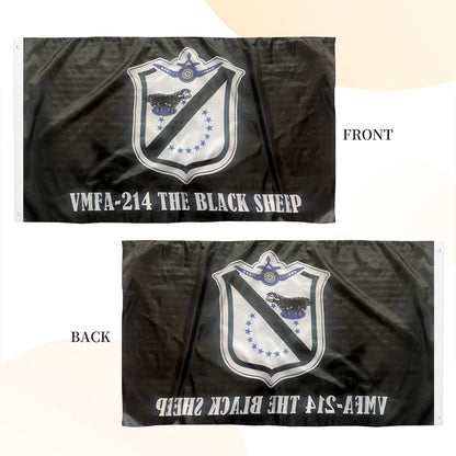VFMA-214 , The Black Sheep flag 3x5ft banner man cave