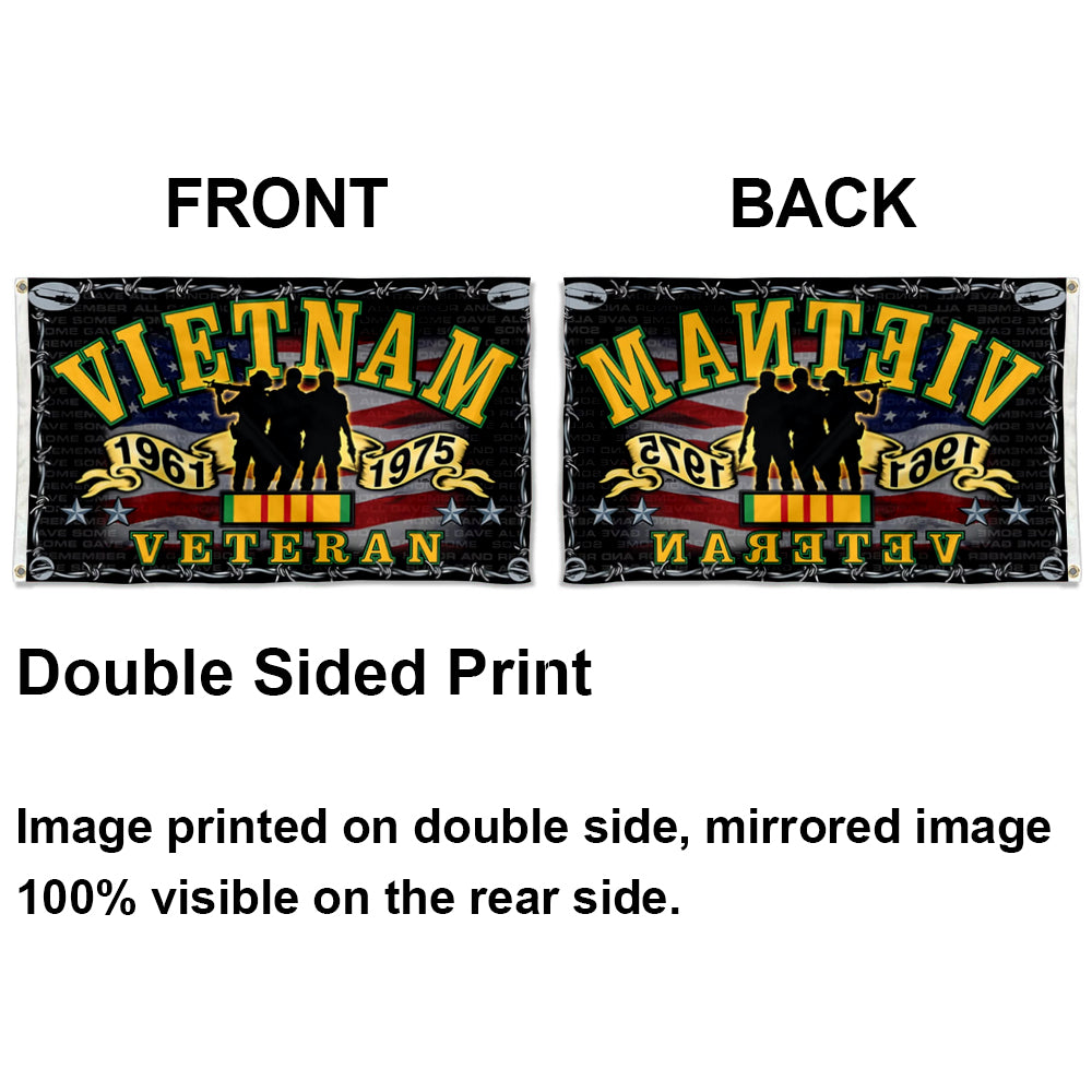 Vietnam Veteran Military Defender flag 3x5ft banner man cave