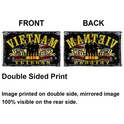 Vietnam Veteran Military Defender flag 3x5ft banner man cave