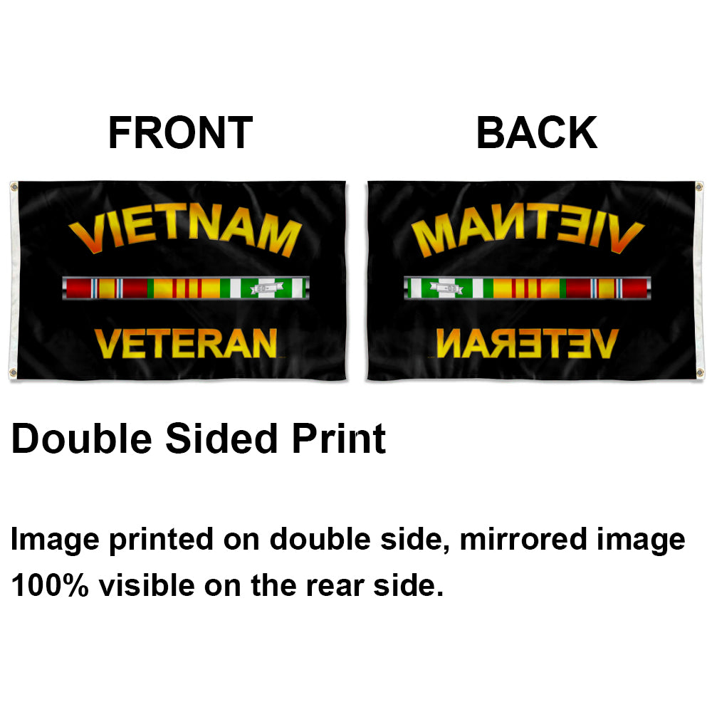 Vietnam Veteran flag 3x5ft banner man cave