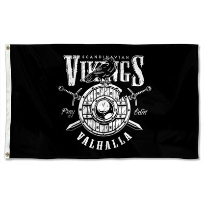 Valhalla Vikings flag 3x5ft banner man cave