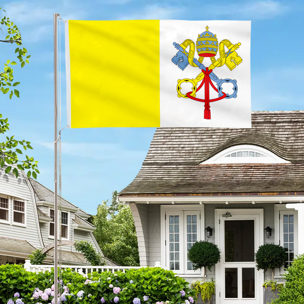 Vatican City flag 3x5ft banner man cave