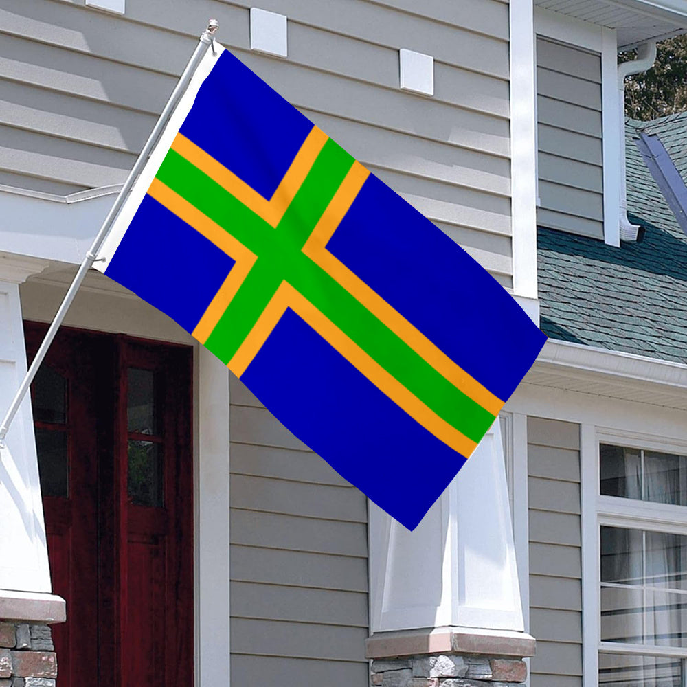 Vendsyssel, Denmark flag 3x5ft banner man cave