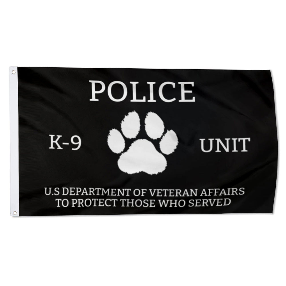 Veteran Affairs k-9 flag 3x5ft banner man cave