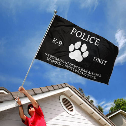 Veteran Affairs k-9 flag 3x5ft banner man cave