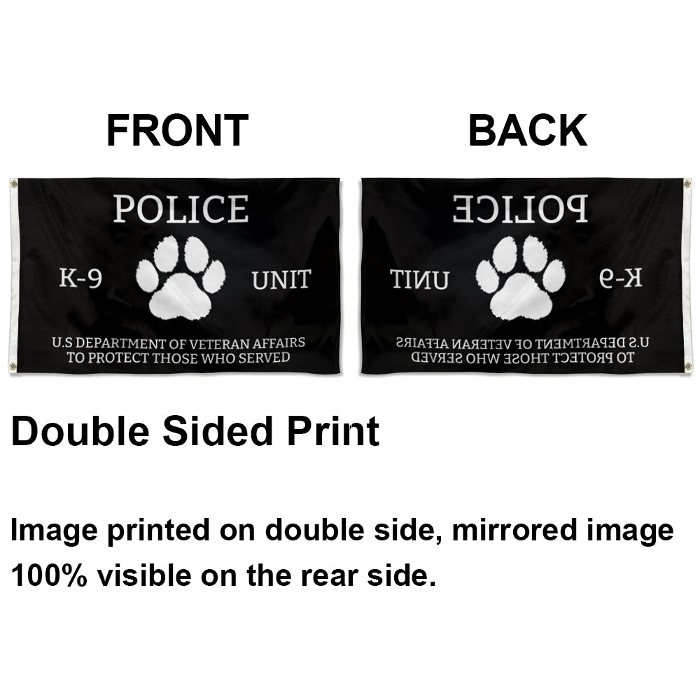 Veteran Affairs k-9 flag 3x5ft banner man cave