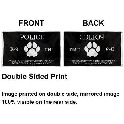 Veteran Affairs k-9 flag 3x5ft banner man cave