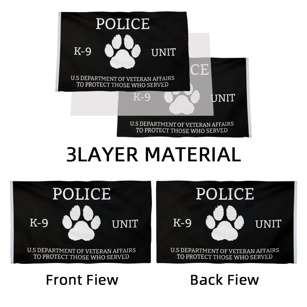 Veteran Affairs k-9 flag 3x5ft banner man cave