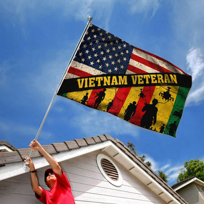 Vietnam Veteran Proud America Eagle United States flag 3x5ft banner man cave