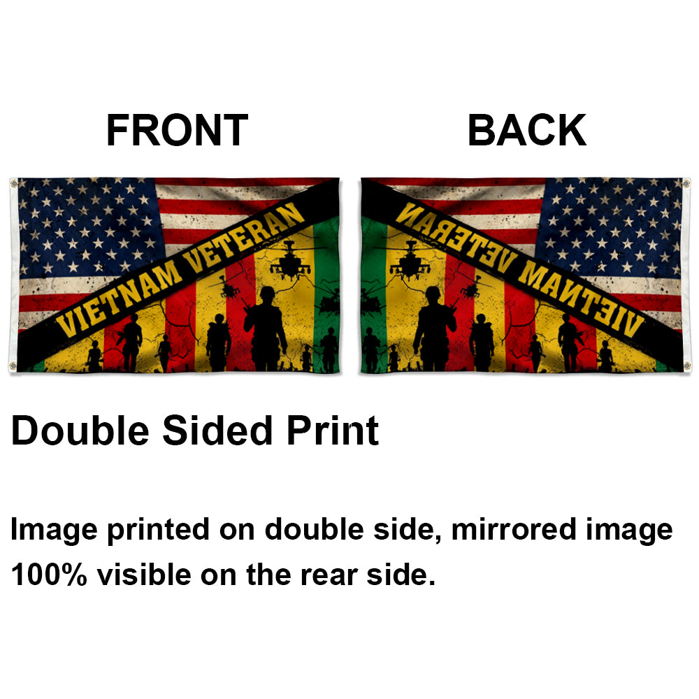 Vietnam Veteran Proud America Eagle United States flag 3x5ft banner man cave