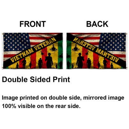 Vietnam Veteran Proud America Eagle United States flag 3x5ft banner man cave