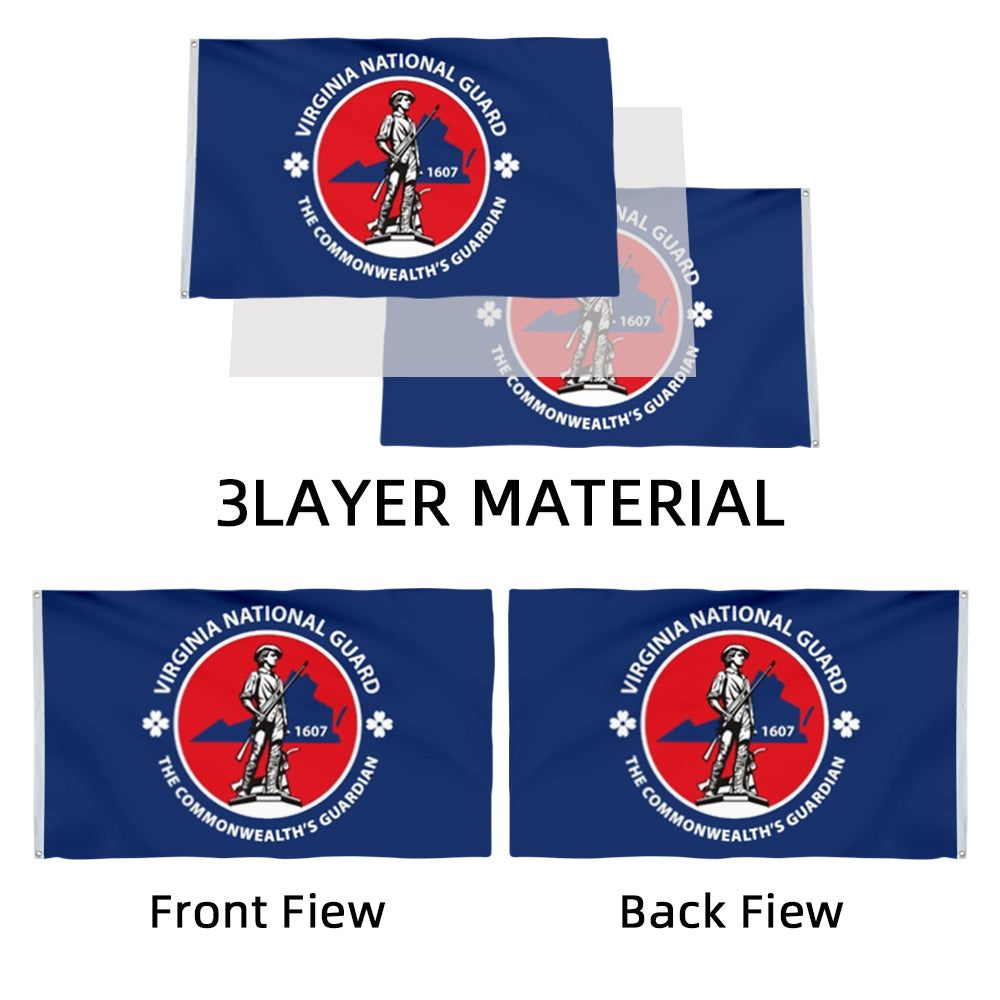Virginia National Guard flag 3x5ft banner man cave