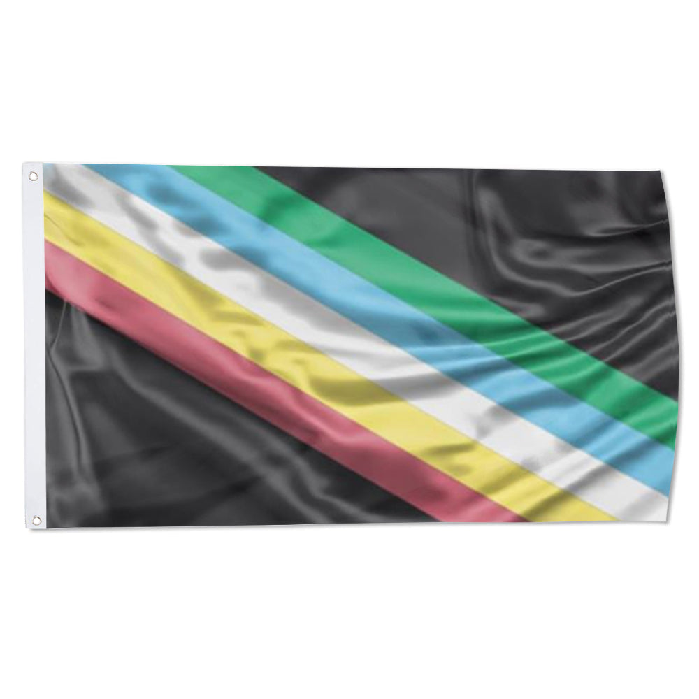 Visually Safe Disability Pride flag 3x5ft banner man cave