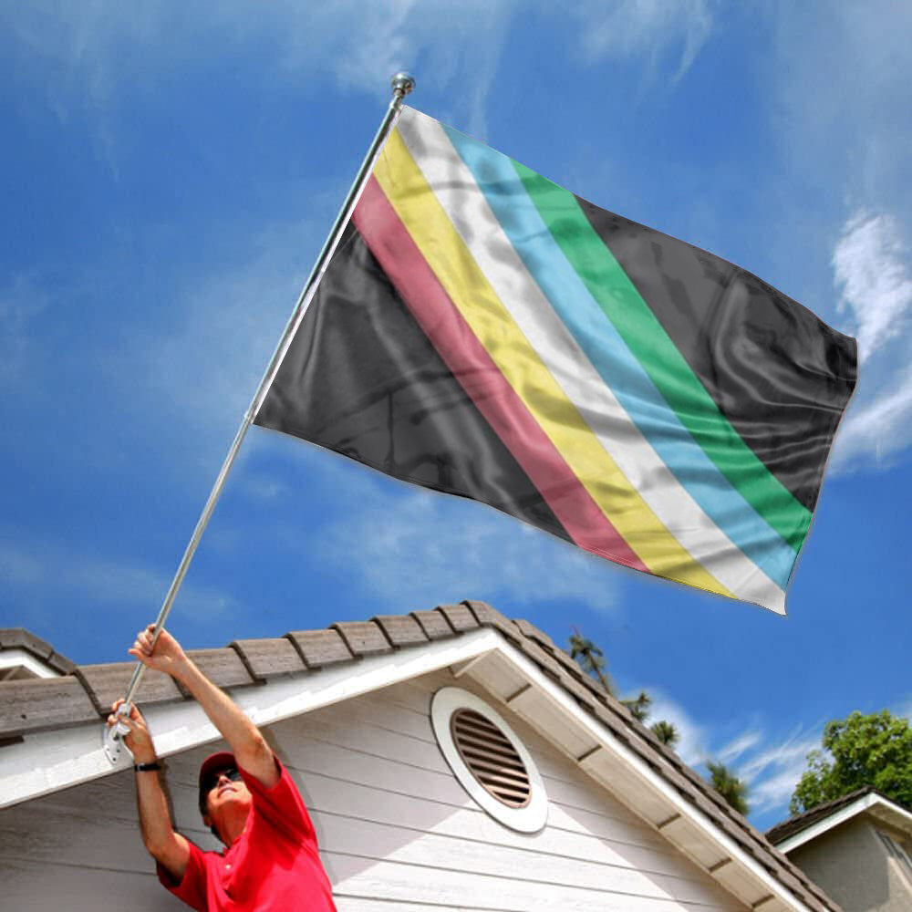 Visually Safe Disability Pride flag 3x5ft banner man cave