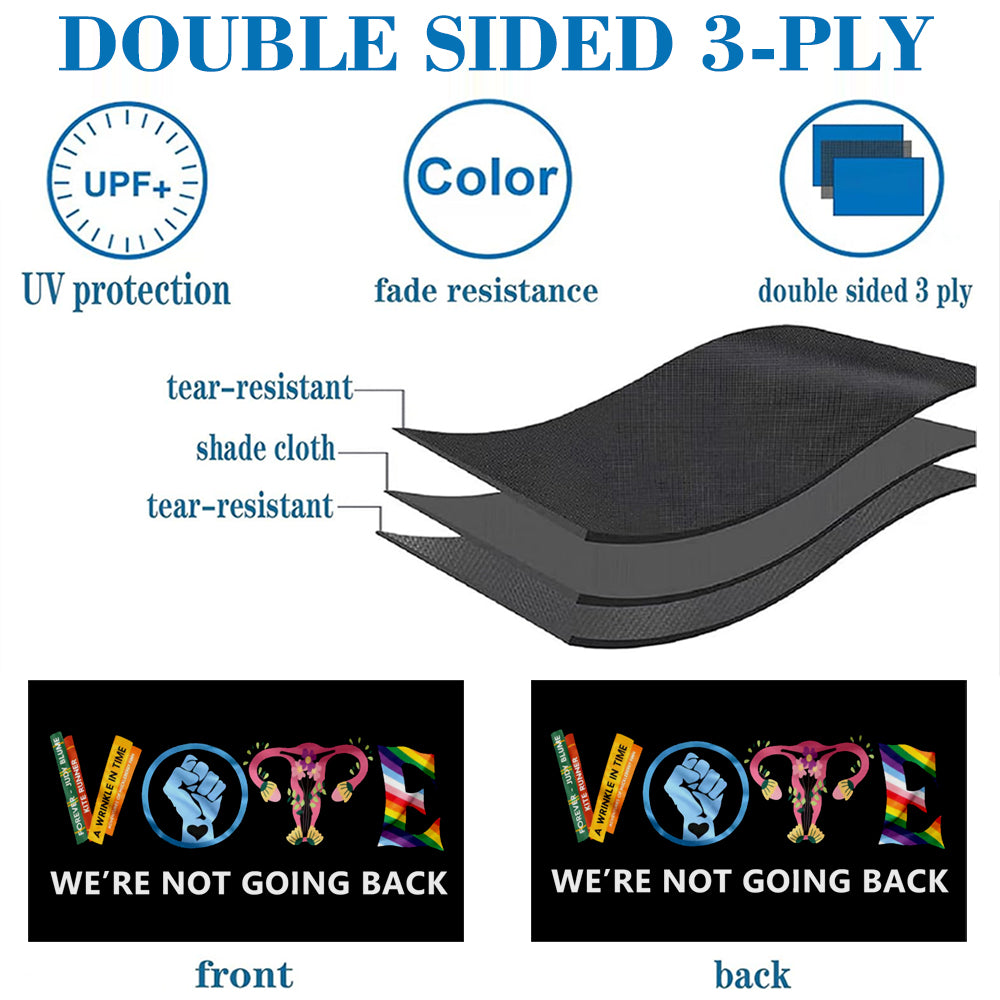 Vote We Are Not Going Back House flag 3x5ft banner man cave