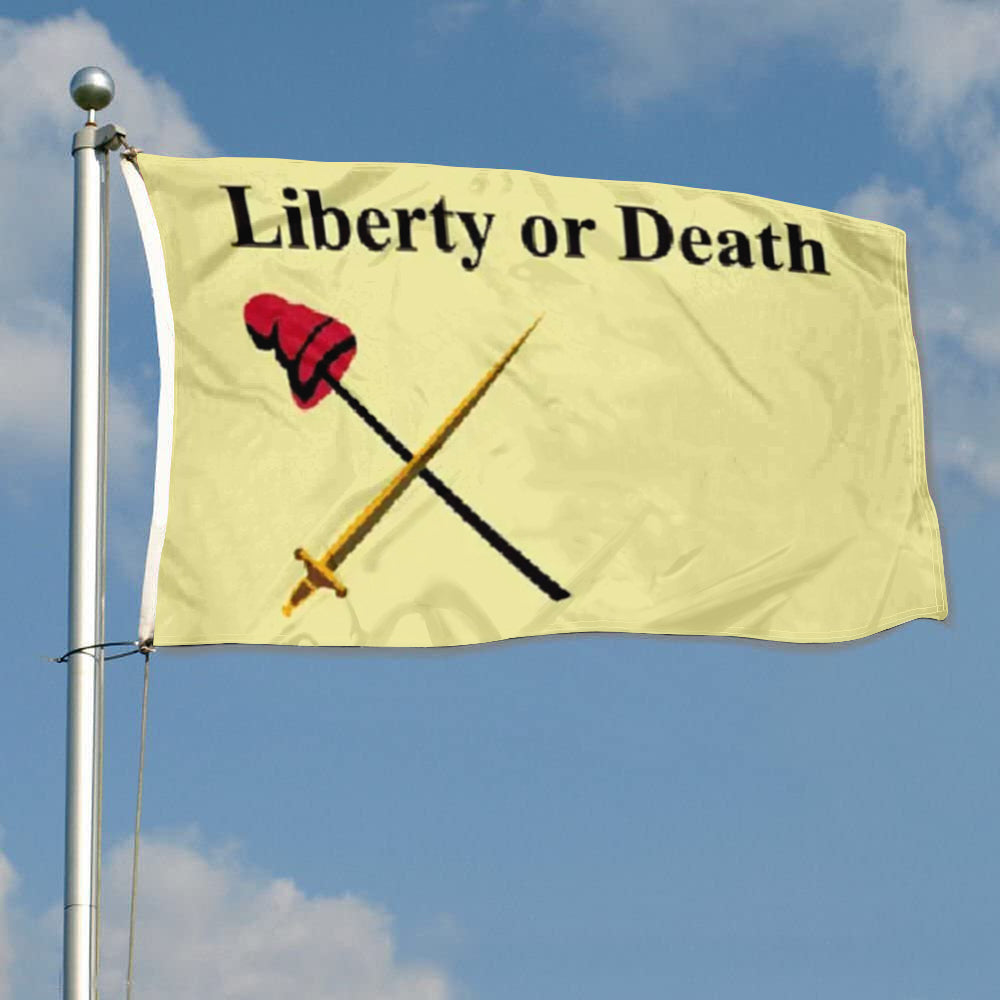 White Plains Liberty of Death Revolutionary War flag 3x5ft banner man cave