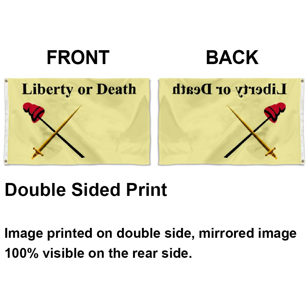 White Plains Liberty of Death Revolutionary War flag 3x5ft banner man cave