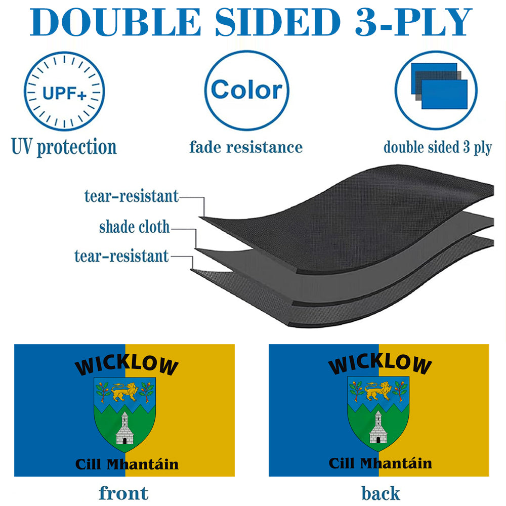 Wicklow Ireland County flag 3x5ft banner man cave