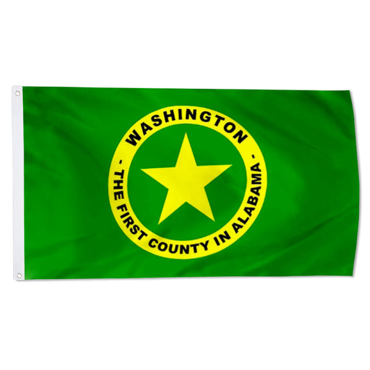 Washington County, Alabama Theme Flag: 3x5ft Man Cave American County Culture-Style Banner