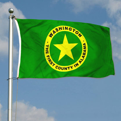 Washington County, Alabama Theme Flag: 3x5ft Man Cave American County Culture-Style Banner