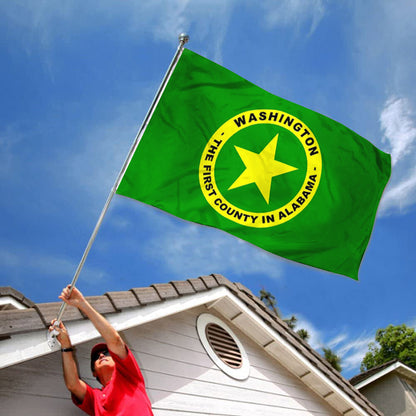 Washington County, Alabama Theme Flag: 3x5ft Man Cave American County Culture-Style Banner