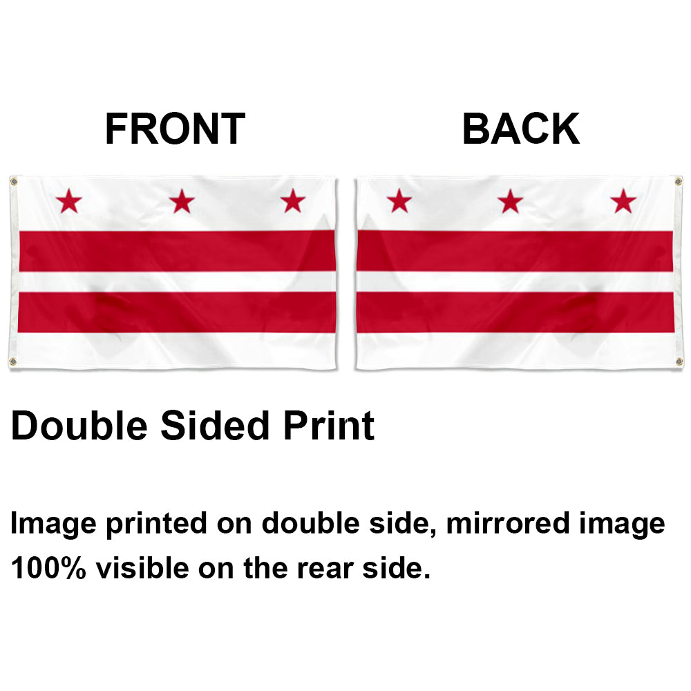 Washington, DC Theme Flag: 3x5ft Man Cave American Regional Culture-Style Banner