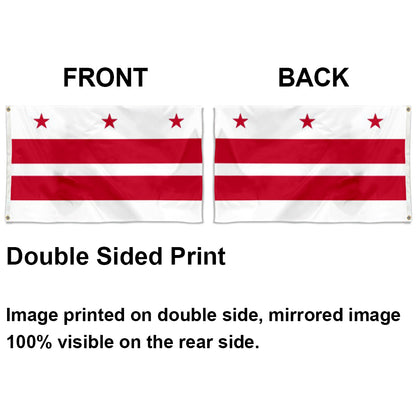 Washington, DC Theme Flag: 3x5ft Man Cave American Regional Culture-Style Banner