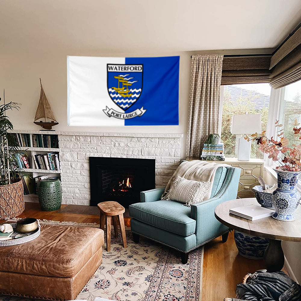 Waterford County Coat of Arms Ireland flag 3x5ft banner man cave