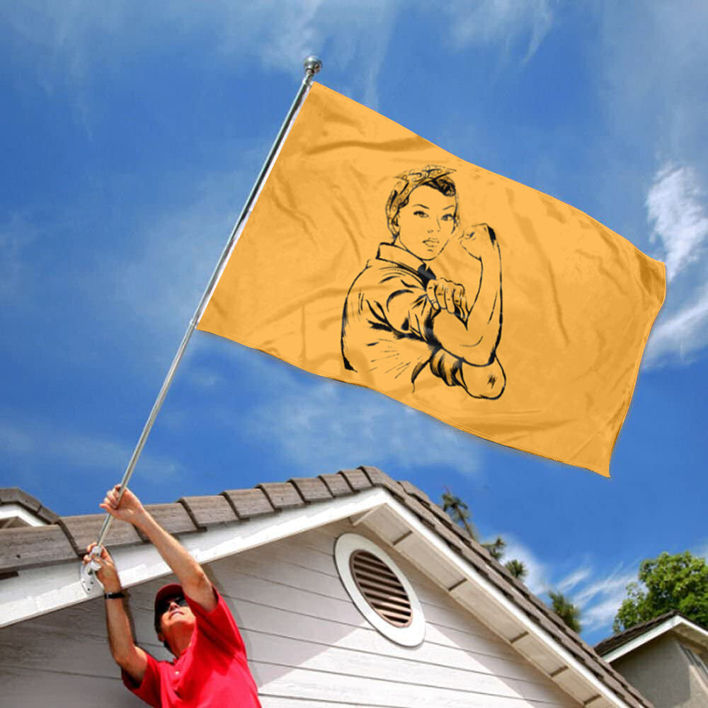 "We Can Do It" flag 3x5ft banner man cave