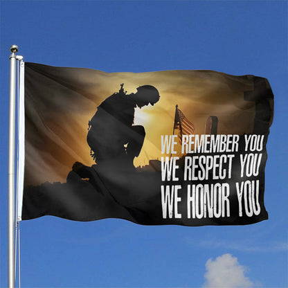 We Honor You Military Patriotic flag 3x5ft banner man cave