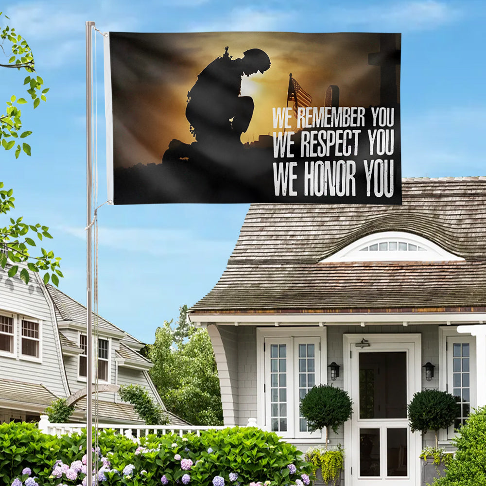 We Honor You Military Patriotic flag 3x5ft banner man cave
