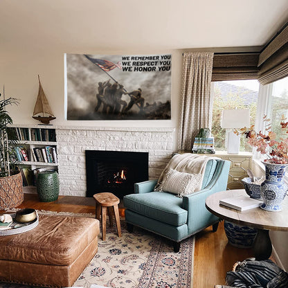 We Remember, We Honor You Military Patriotic flag 3x5ft banner man cave