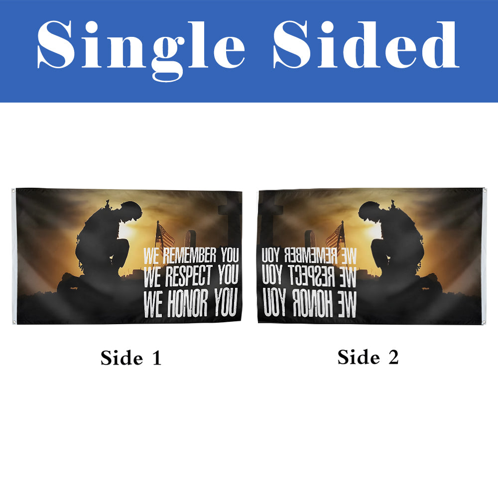We Honor You Military Patriotic flag 3x5ft banner man cave