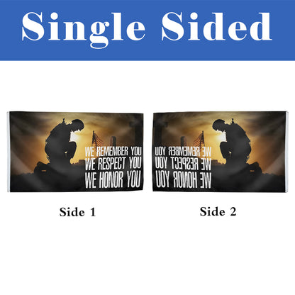 We Honor You Military Patriotic flag 3x5ft banner man cave