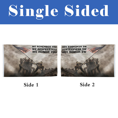 We Remember, We Honor You Military Patriotic flag 3x5ft banner man cave