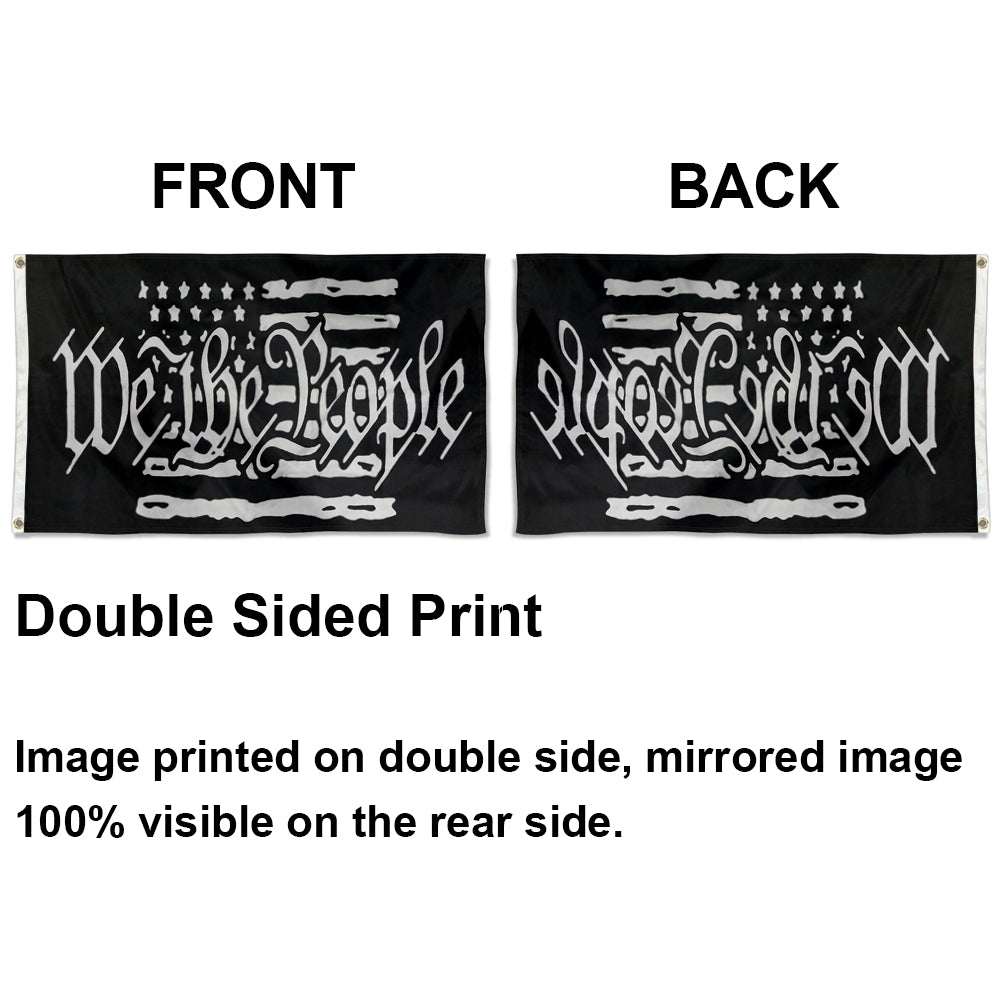 We The People WTP Blackout USA flag 3x5ft banner man cave