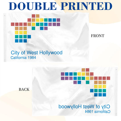 West Hollywood, California flag 3x5ft banner man cave