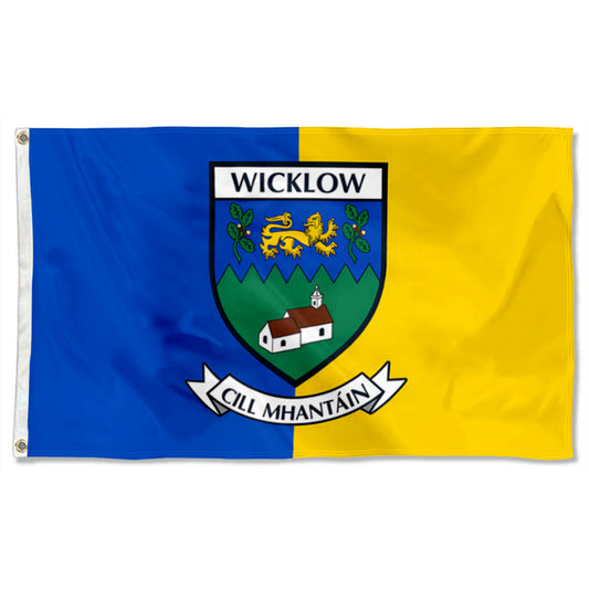 Wicklow County Coat of Arms Ireland flag 3x5ft banner man cave