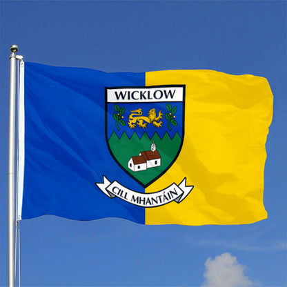Wicklow County Coat of Arms Ireland flag 3x5ft banner man cave