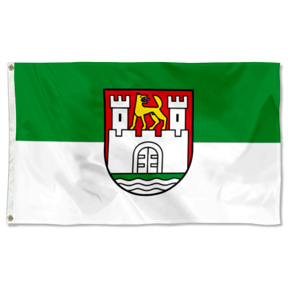 Wolfsburg City Theme Flag: 3x5ft Man Cave European Urban Culture-Style Banner
