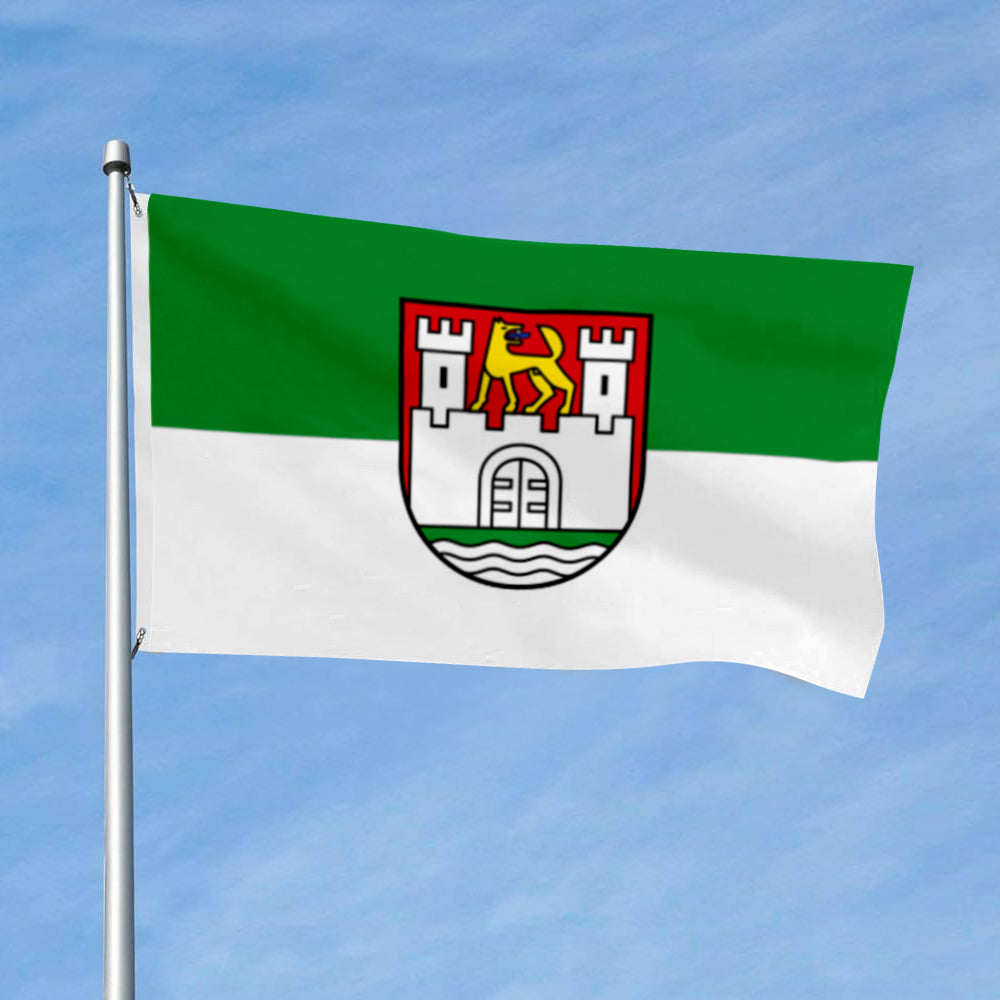 Wolfsburg City Theme Flag: 3x5ft Man Cave European Urban Culture-Style Banner