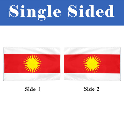 Yazidism flag 3x5ft banner man cave