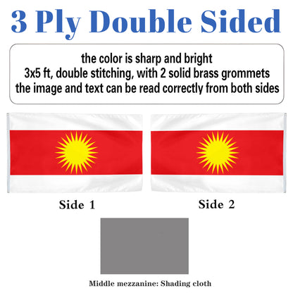 Yazidism flag 3x5ft banner man cave