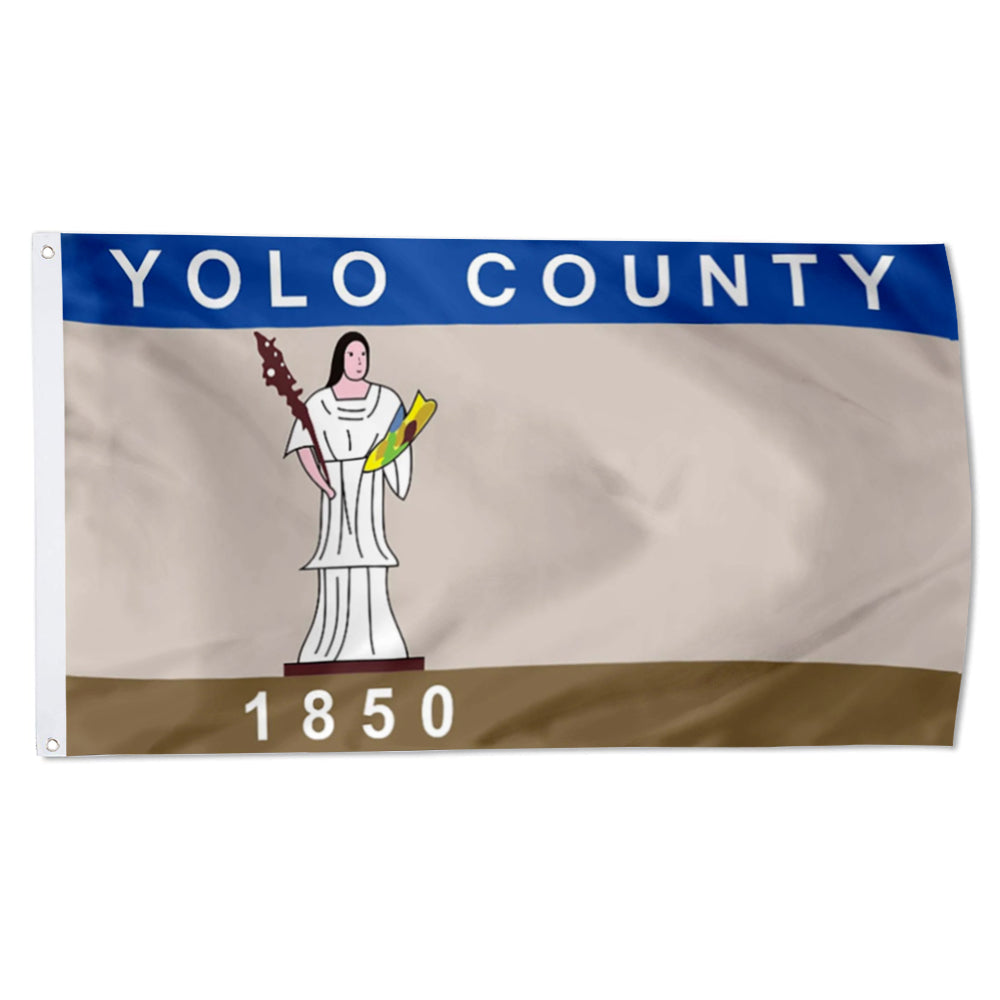 Yolo County, California Theme Flag: 3x5ft Man Cave Regional Culture-Style Banner
