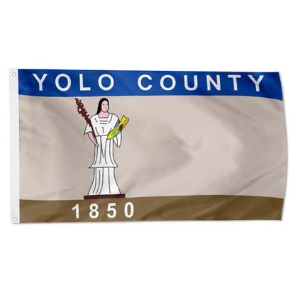 Yolo County, California Theme Flag: 3x5ft Man Cave Regional Culture-Style Banner