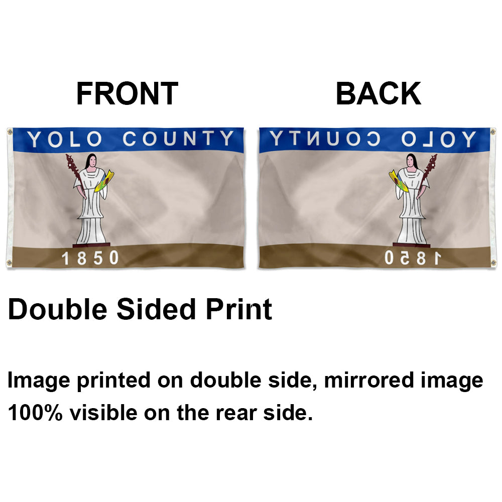 Yolo County, California Theme Flag: 3x5ft Man Cave Regional Culture-Style Banner