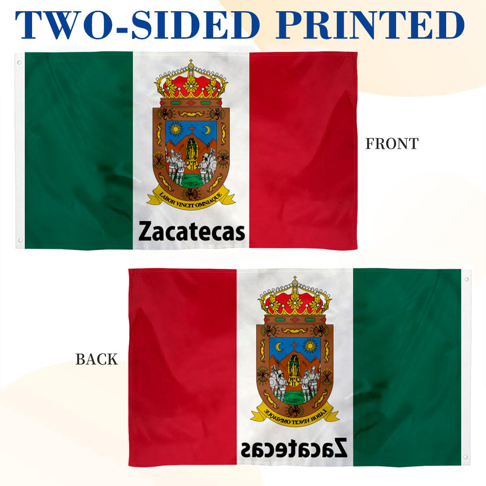 Zacatecas Mexico State flag 3x5ft banner man cave