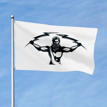 Zeus Thunder flag 3x5ft banner man cave