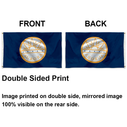 City of Aurora flag 3x5ft banner man cave