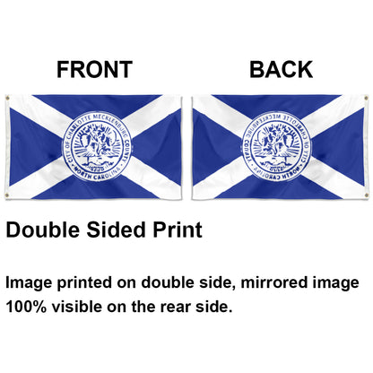 City of Charlotte flag 3x5ft banner man cave